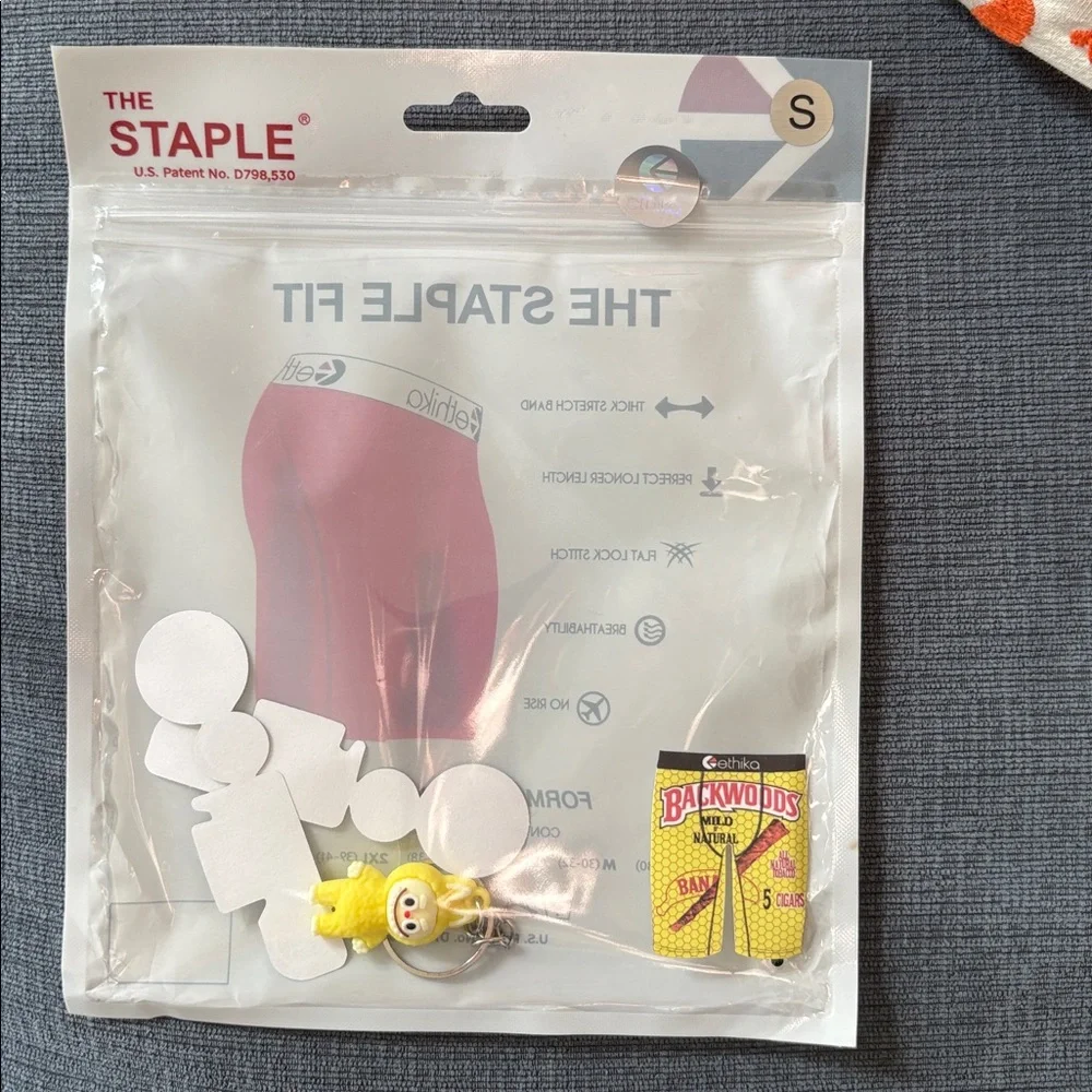 Ethika Yellow Backwoods Graphic Boxers NWT; size small - Picture 5 of 6